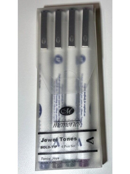 Creative Memories Other - Creative Memories Pen Set Rainbow Jewel Tones Fine Tip Lot of 4